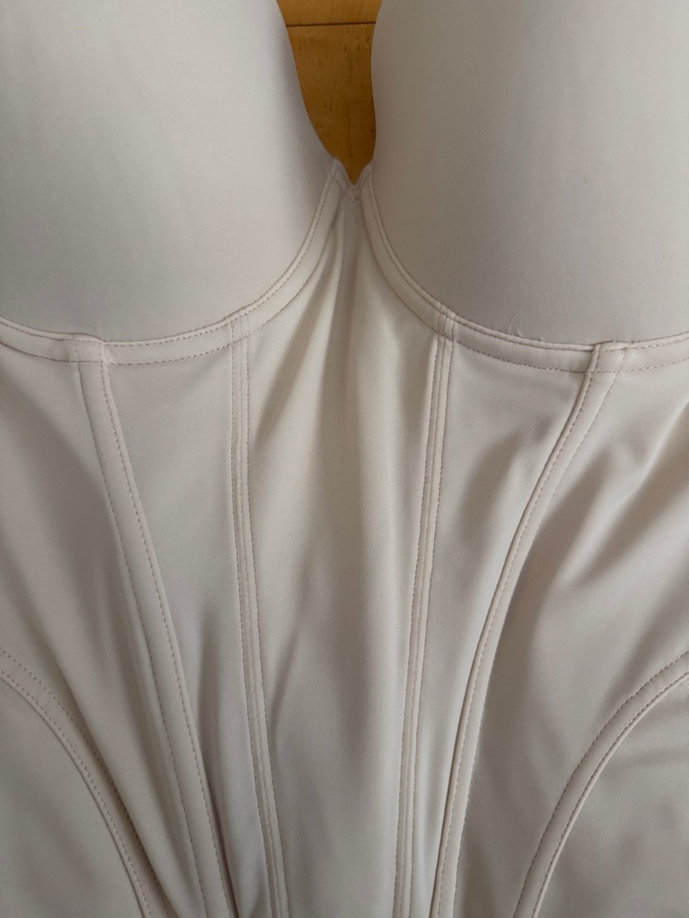 Felina Woman’s Strapless Longline Bustier Bra in Cream - Picture 2 of 5